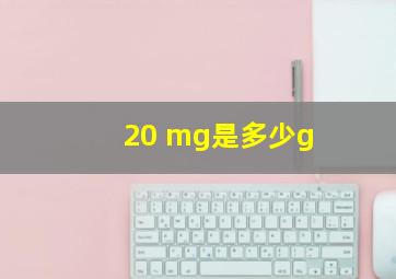 20 mg是多少g